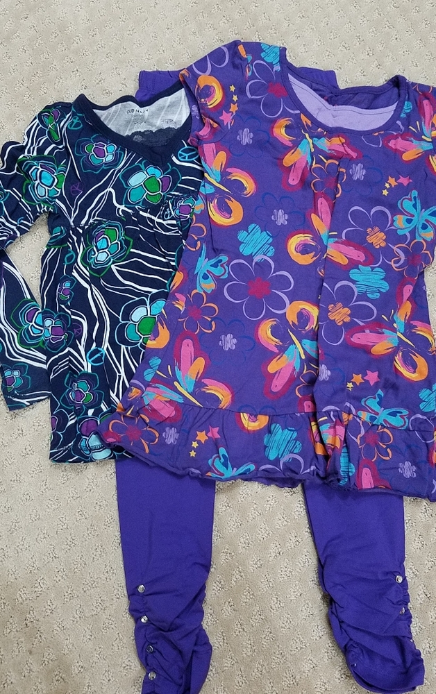 Girls 2 tops 1 legging